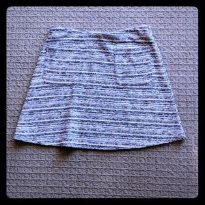 Loft boucle skirt (black/white/mixed) with pocket